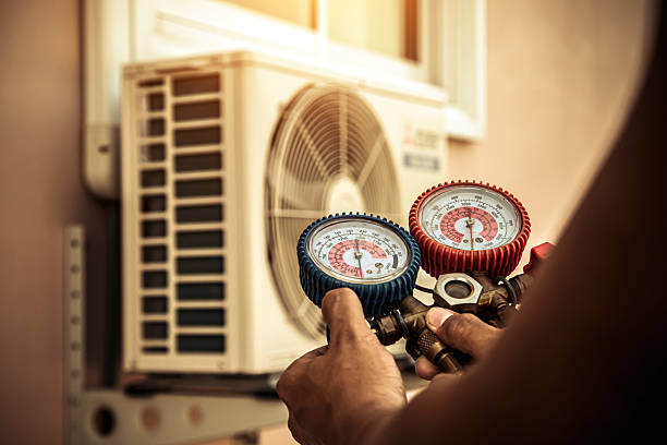 Professional Furnace Repair technician working in New Plymouth, OH